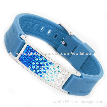 Silicone Power Bracelet, Healthcare Products for People, Accepts Customization
